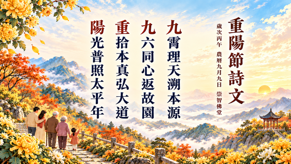 重陽金秋山水詩篇